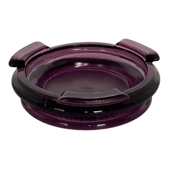 Fenton Violet Glass REPLACEMENT BASE Stand For 2001 Willow Green Opalescent Vase - Picture 1 of 16